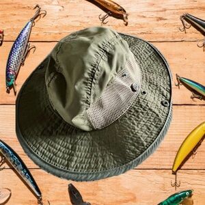 Magellan Medium Vented Hat with Snap Up Sides. Packable Hat Fishing Hat